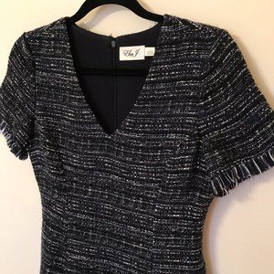 Eliza J. Tweed Fit n Flare Dress
